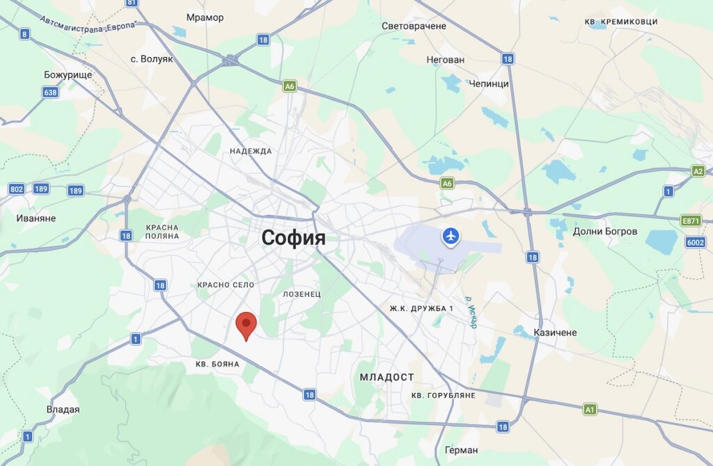 Карта на София